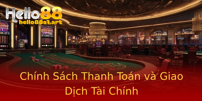 Chính Sách Thanh Toán và Giao Dịch Tài Chính Chính Sách Thanh Toán và Giao Dịch Tài Chính